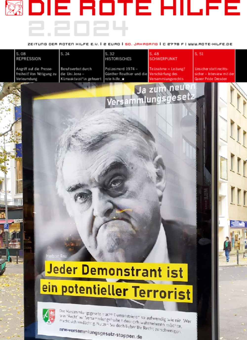 Vorschaubild: Rote Hilfe Zeitung 2/2024