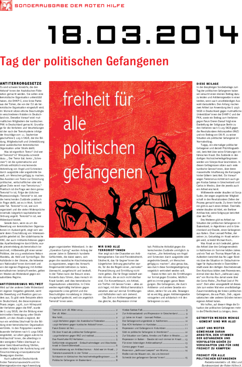 Vorschaubild: RHZ Sonderausgabe 18. März 2014