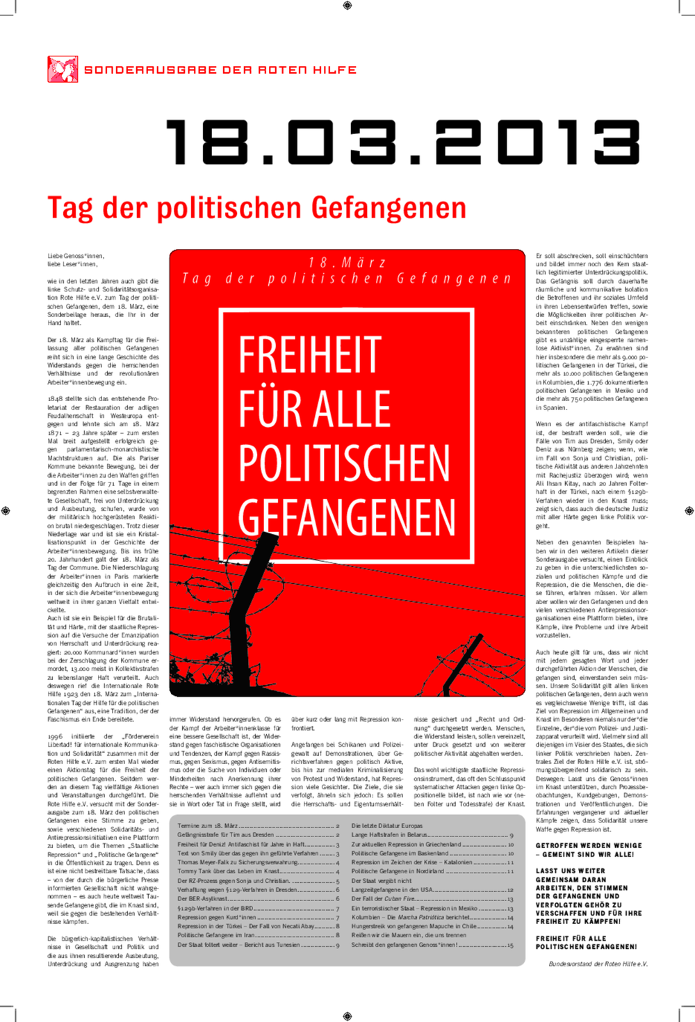 Vorschaubild: RHZ Sonderausgabe 18. März 2013