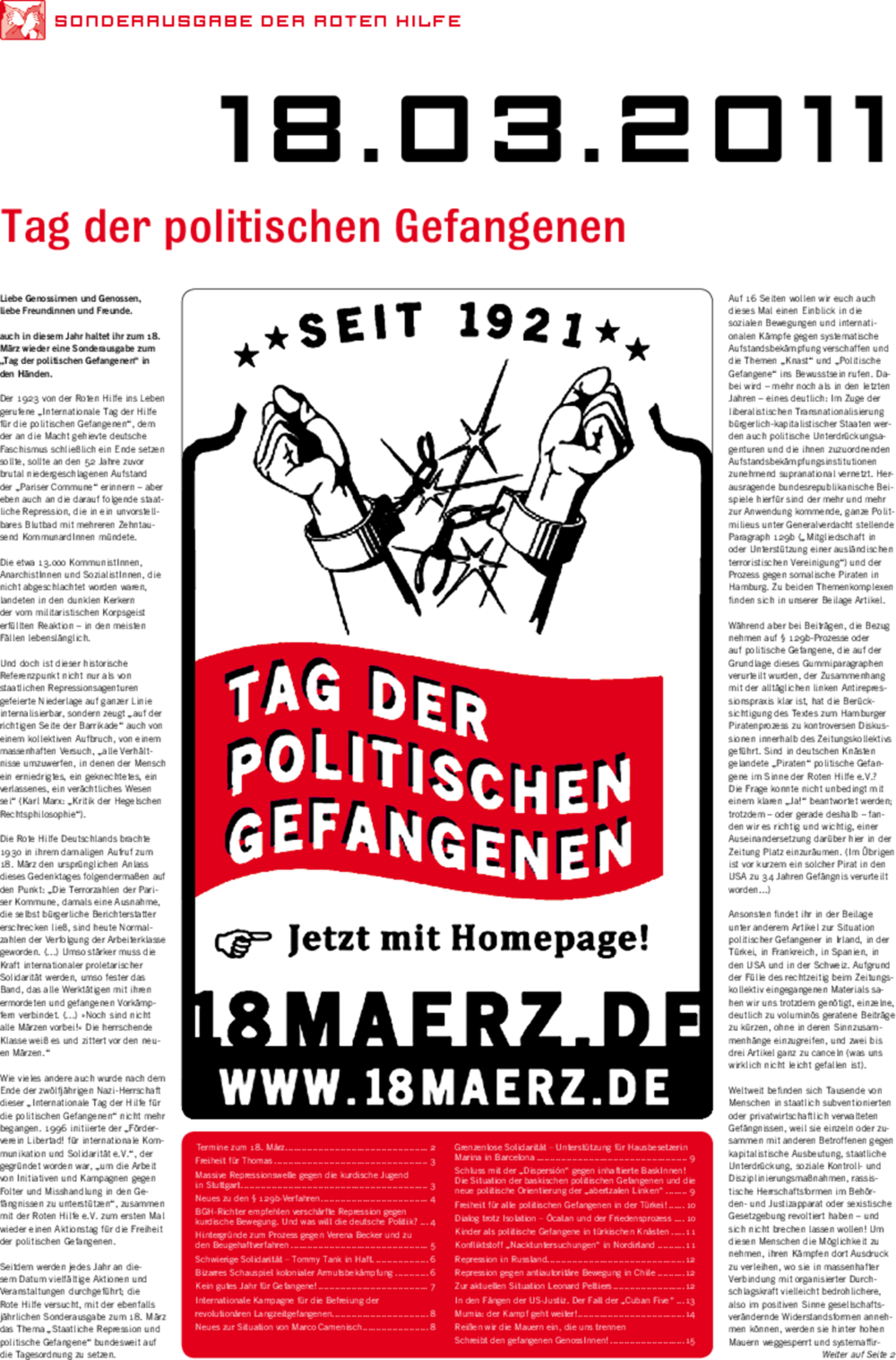 Vorschaubild: RHZ Sonderausgabe 18. März 2011