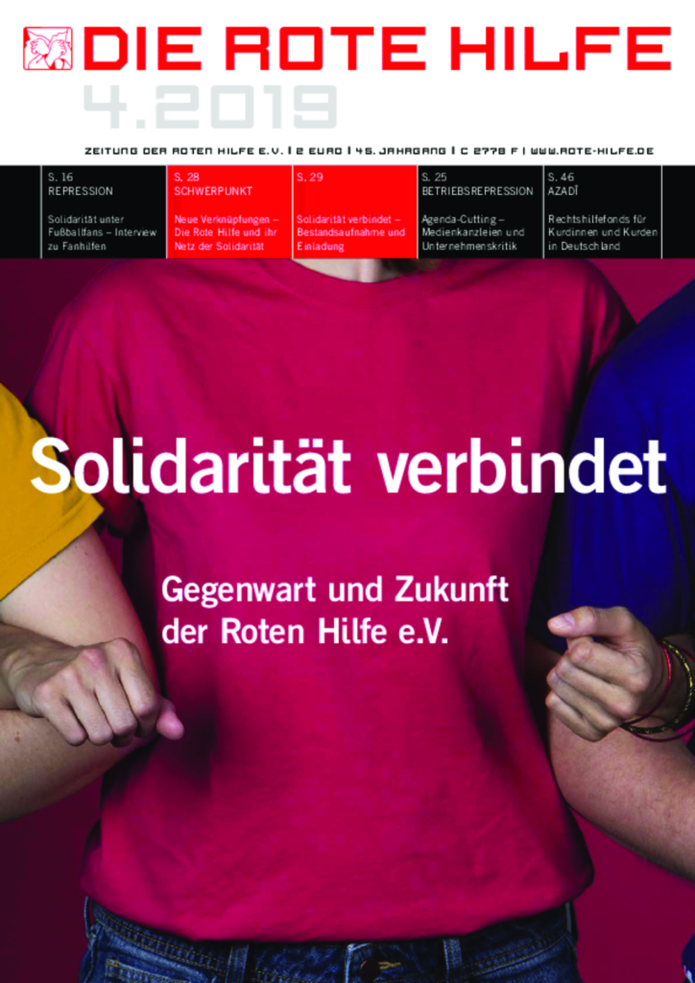 Cover von Rote Hilfe Zeitung 4/2019