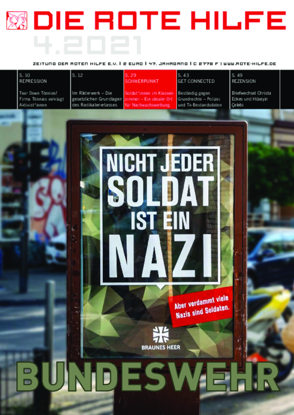 Cover von Rote Hilfe Zeitung 4/2021