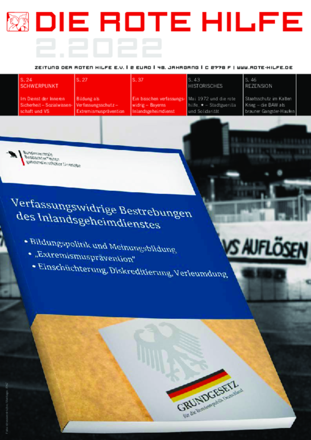 Cover von Rote Hilfe Zeitung 2/2022