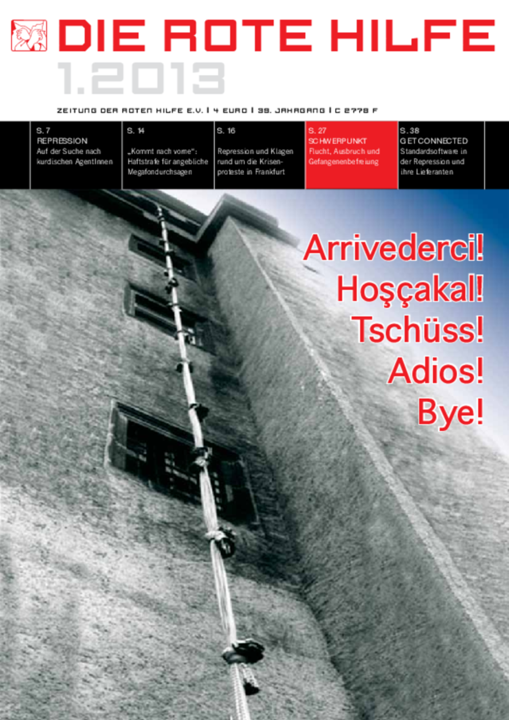 Cover von Rote Hilfe Zeitung 1/2013